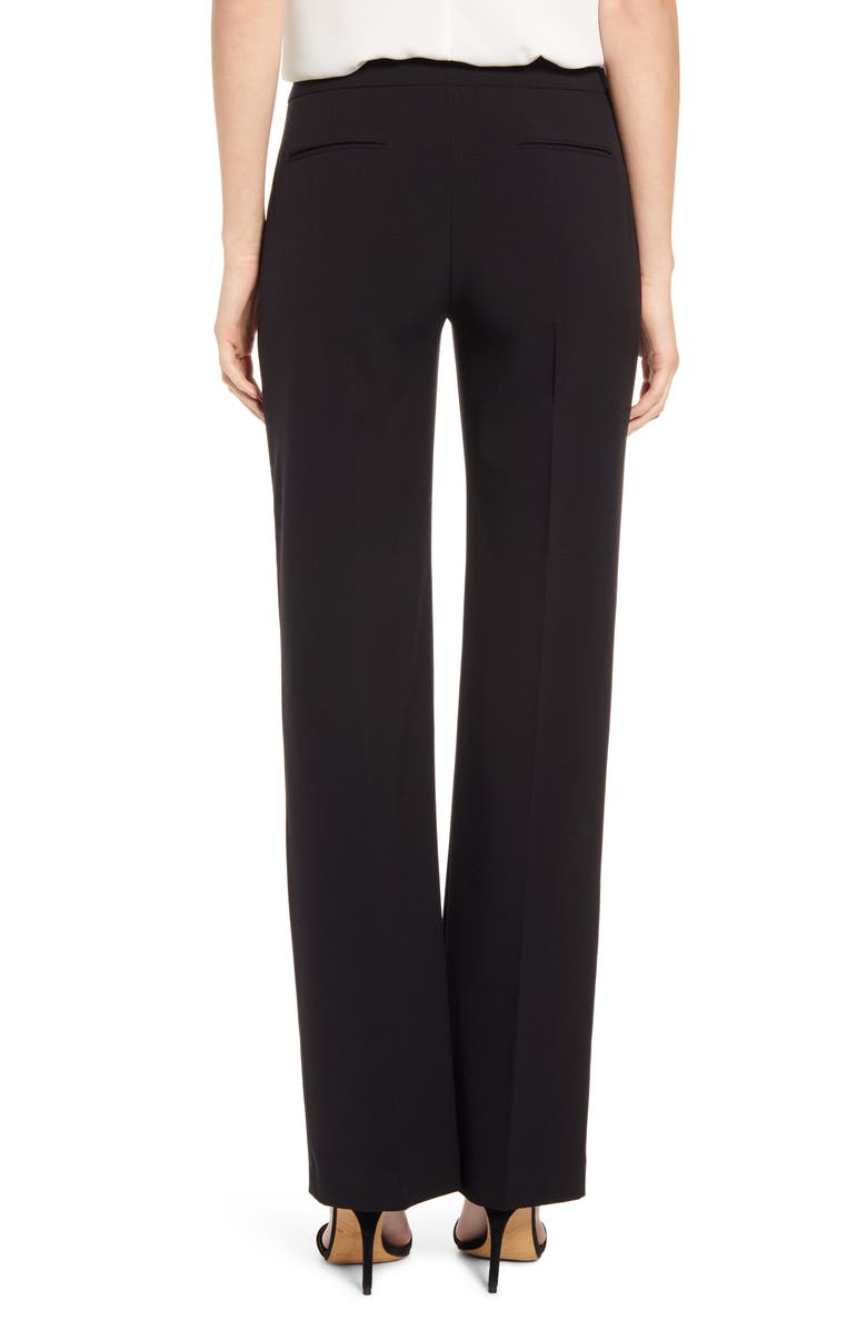 Anne Klein Stretch Flare Leg Pants, Alternate, color, Anne Black