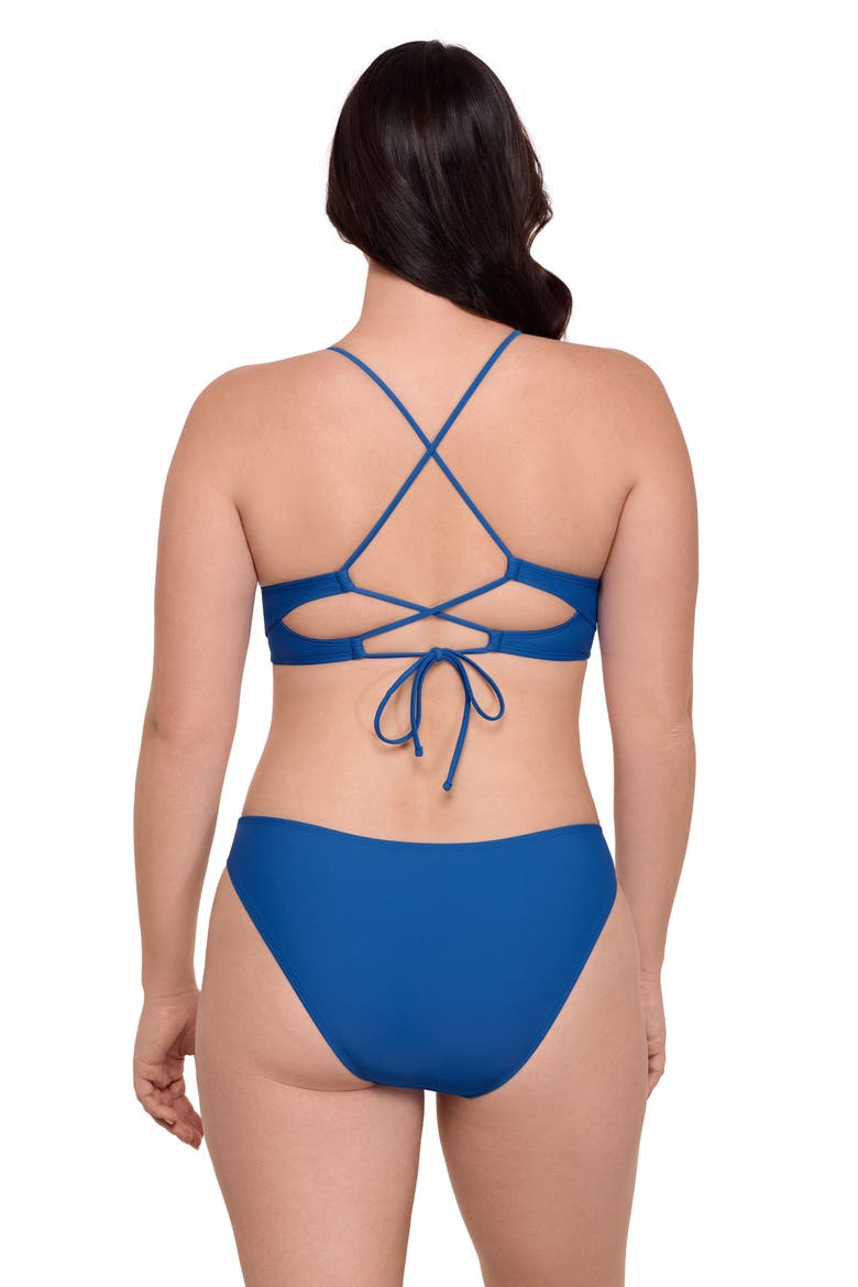 Adjustable Tunnel Front Midkini Set, Alternate, color, Azure