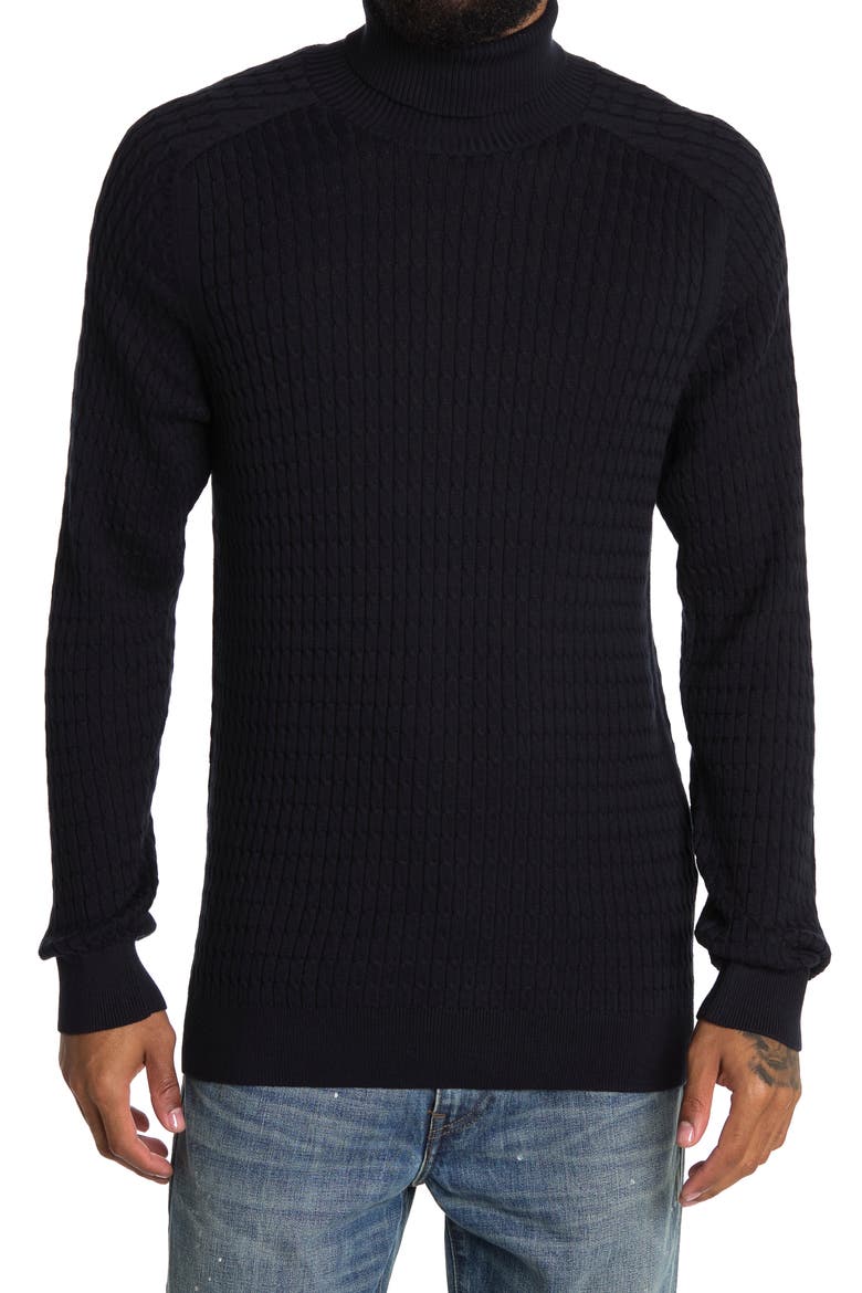Carlos Roll Neck Sweater, Main, color, SKY CAPTAIN