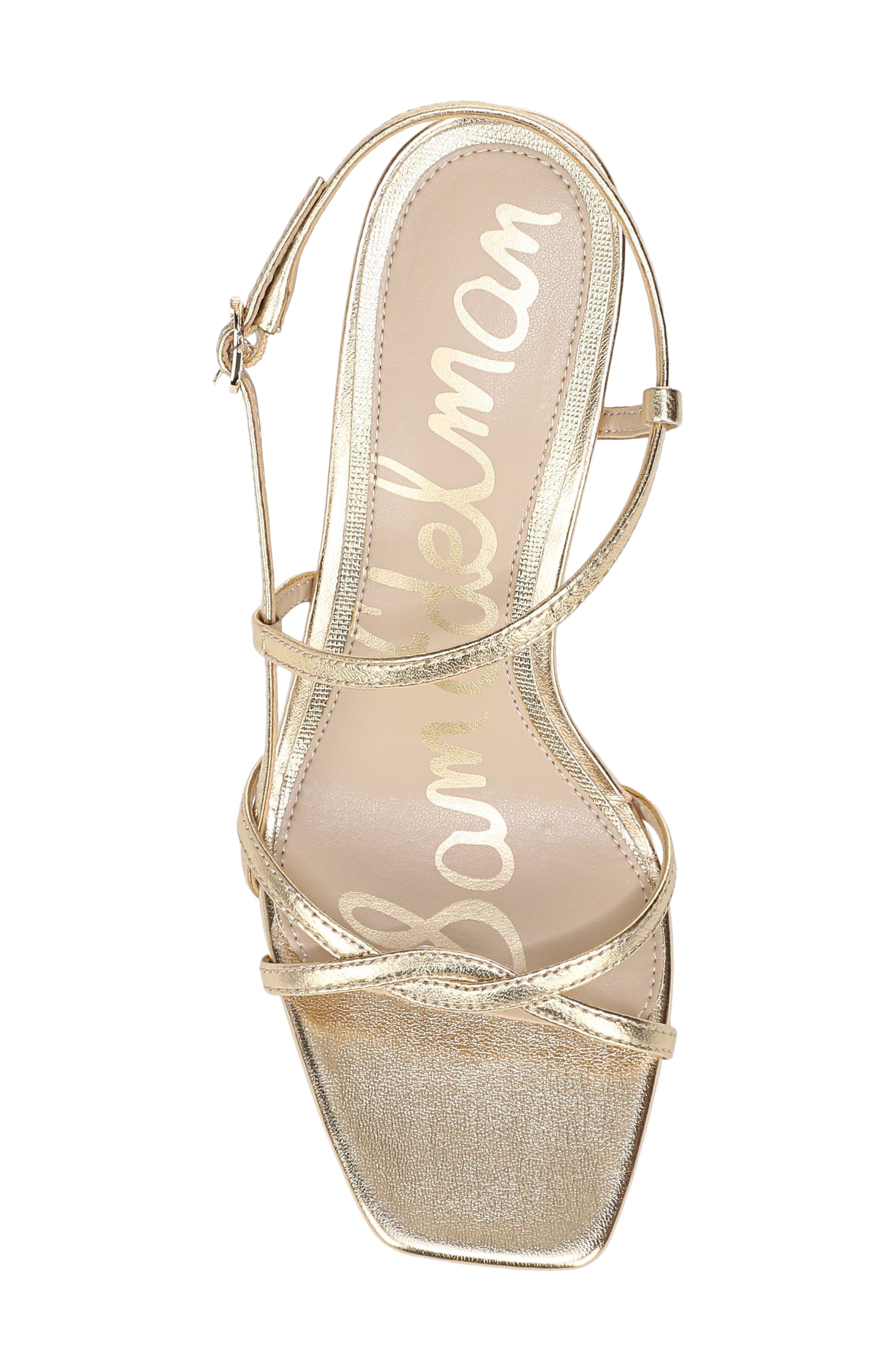 Elissa Slingback Sandal, Alternate, color, AMBER GOLD
