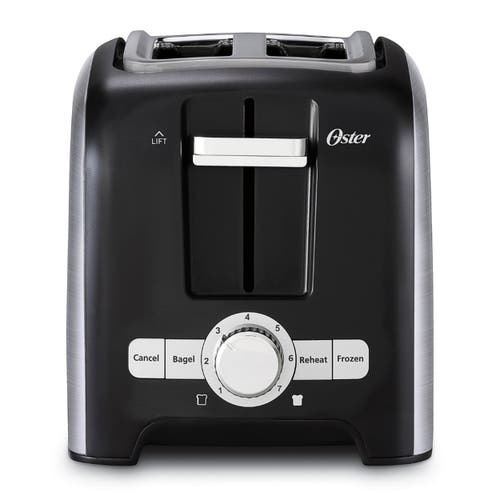 Oster 2-slice Wide-slot Cool Touch Full Feature Toaster In Black