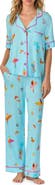 Room Service Pjs Print Long Pajamas