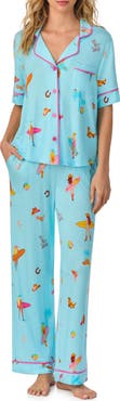 Room Service Pjs Print Long Pajamas