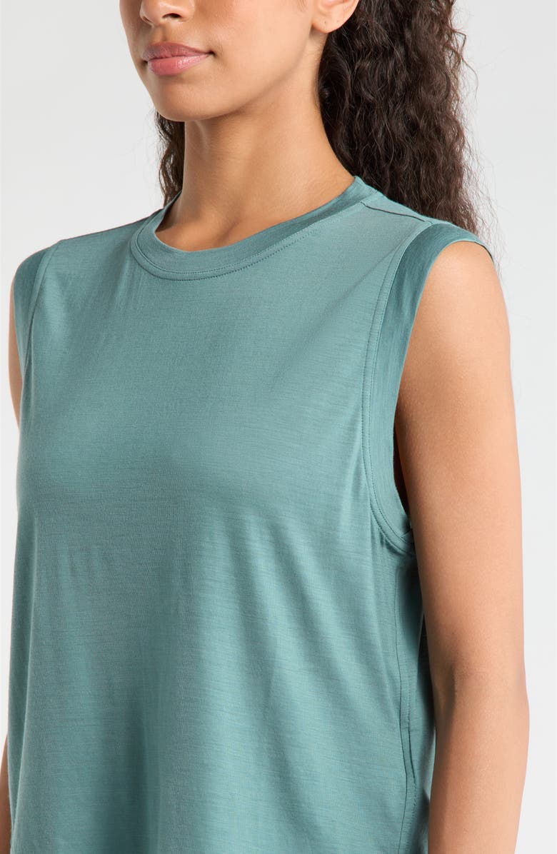 Smartwool Active Ultralite Crop Tank, Alternate, color, Dusty Teal