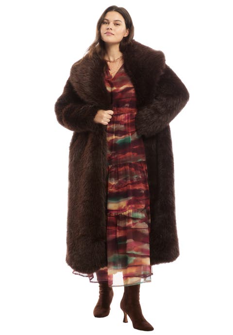 Shaggy Faux Fur Coat (Plus Available)