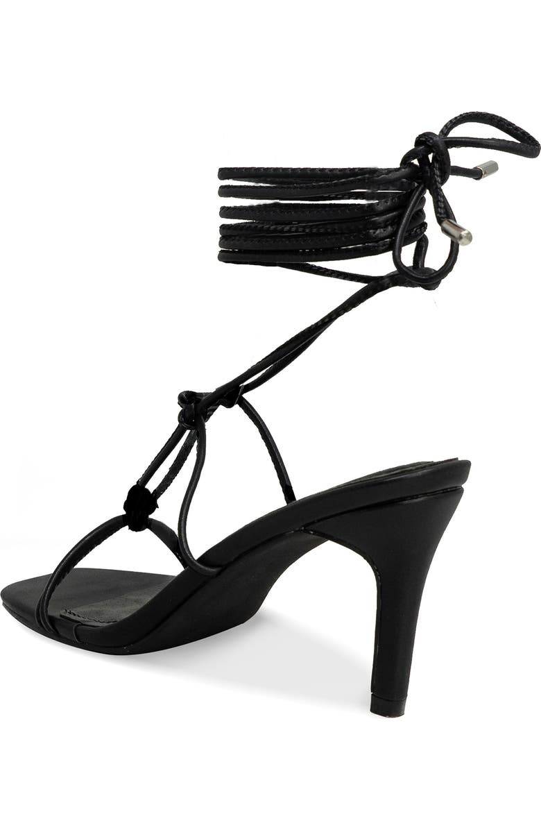 CHASE AND CHLOE Knotted Ankle Wrap Sandal, Alternate, color,
