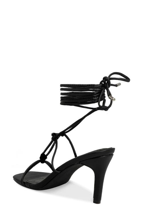 Chase & Chloe Chase And Chloe Knotted Ankle Wrap Sandal
