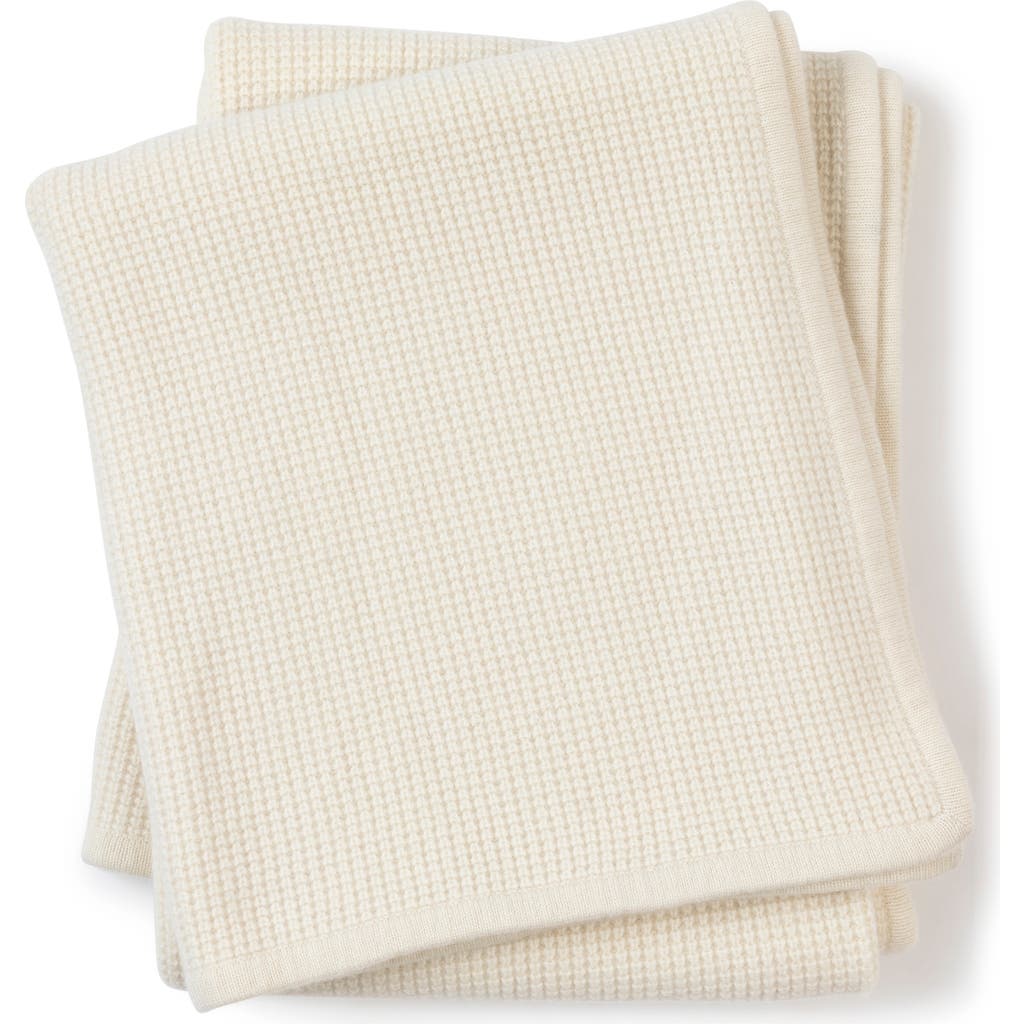 Sofia Cashmere Sienna Waffle Knit Cashmere Throw Blanket In Neutral