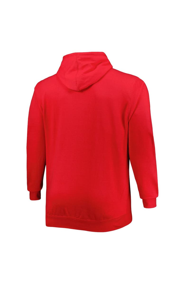 PROFILE Men's Red LA Clippers Big & Tall Heart & Soul Pullover Hoodie, Alternate, color, 