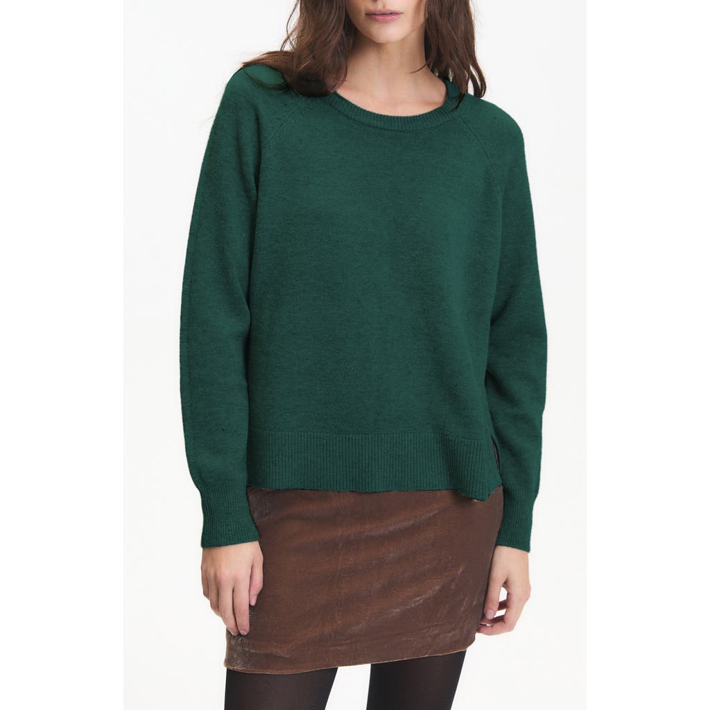 Deluc Begonia Crewneck Sweater In Green