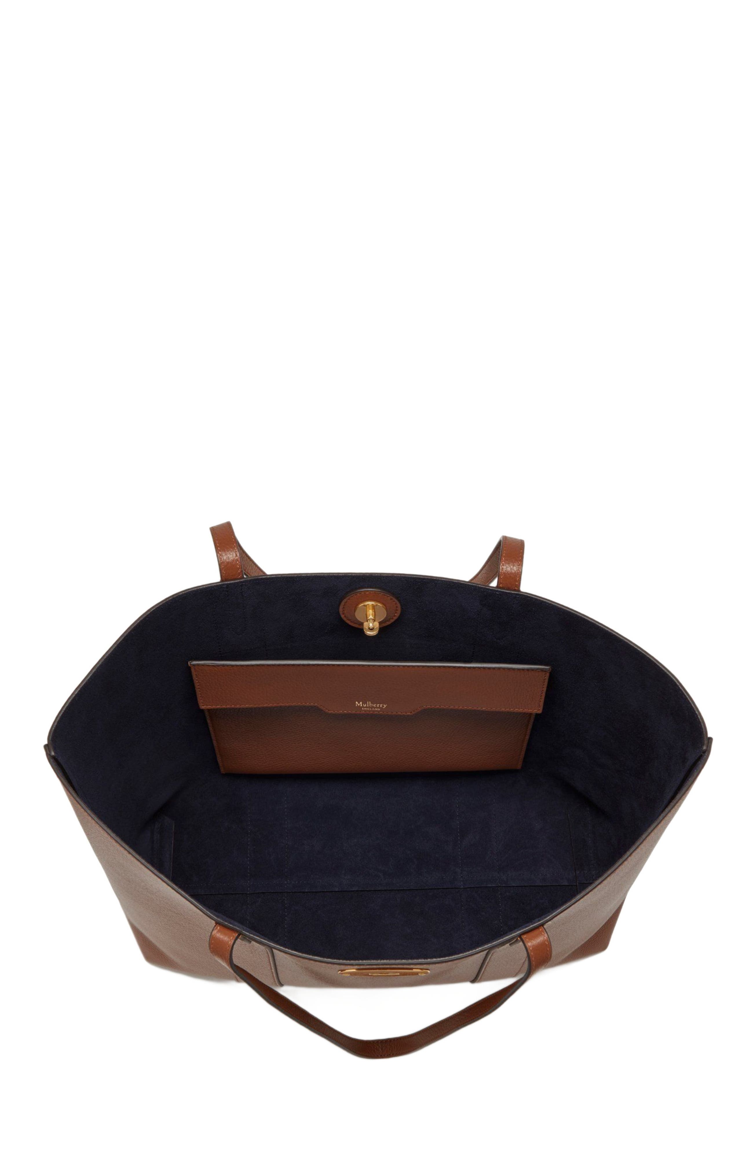 Mulberry Bayswater Leather Tote, Alternate, color, Oak