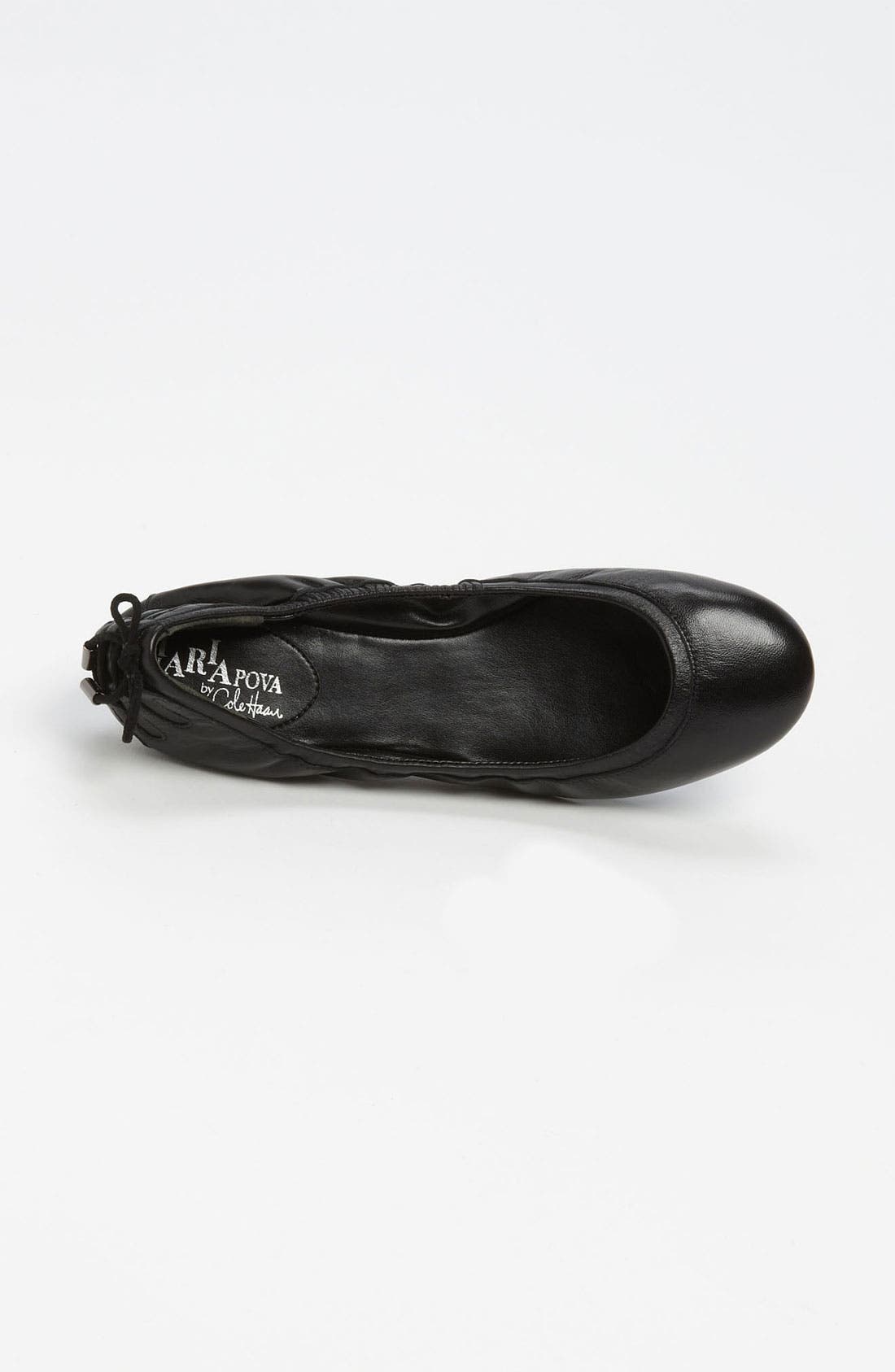 Maria Sharapova by Cole Haan 'Air Bacara' Flat, Alternate, color, BLACK NAPPA
