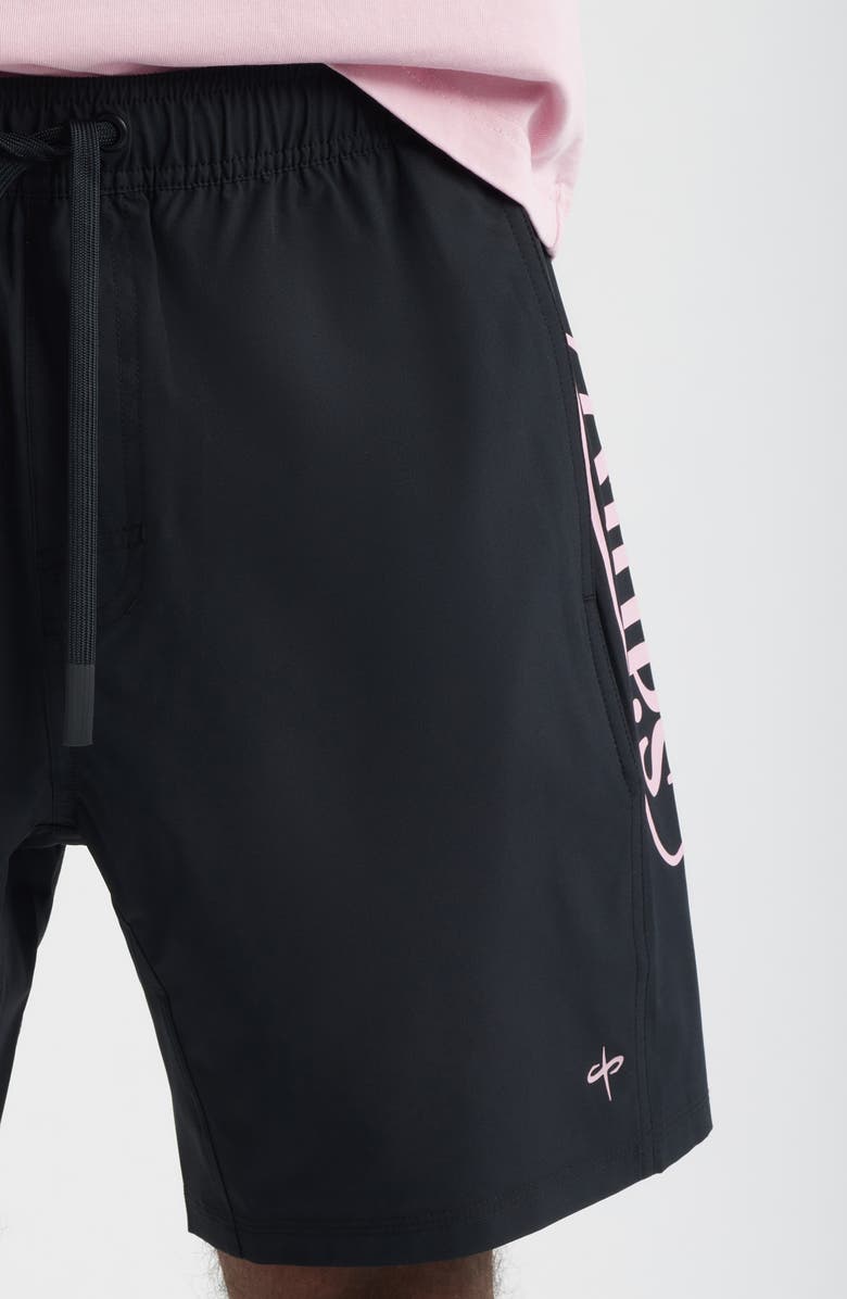 SANTO STUDIO Stadium Tech Drawstring Shorts, Alternate, color, Pink