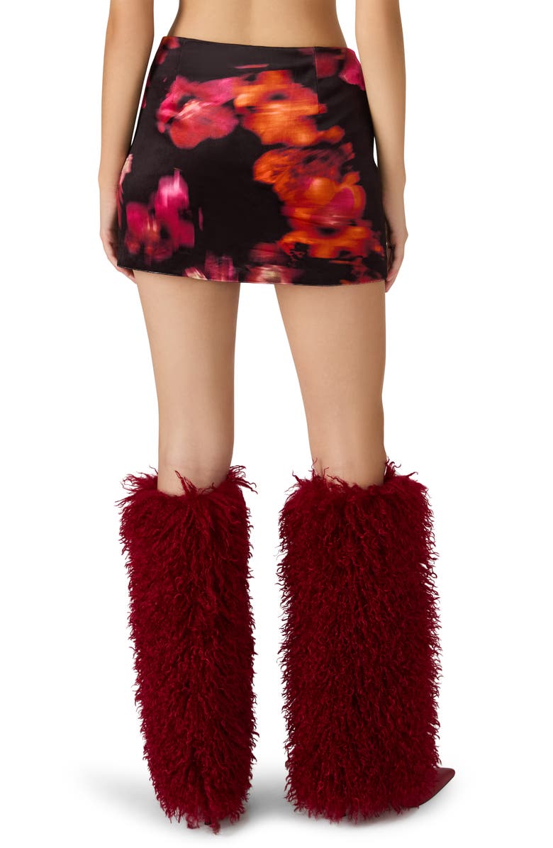 Steve Madden Cindi Floral Print Miniskirt, Alternate, color, Blurry Floral