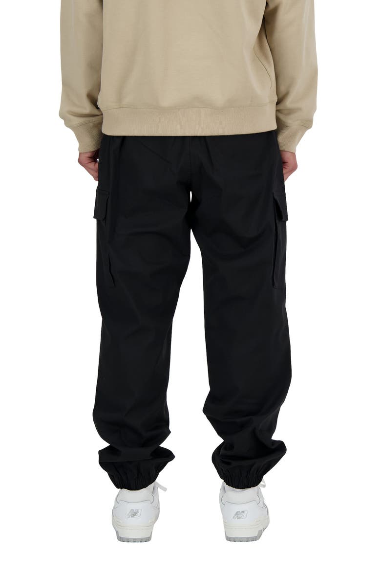 Icon Stretch Twill Cargo Joggers, Alternate, color, BLACK