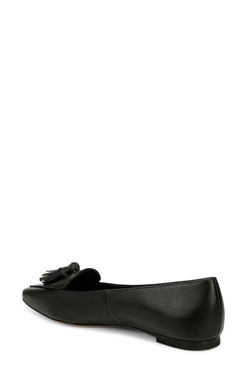 Veronica Beard Cleo Tassel Pointed Toe Loafer In Black