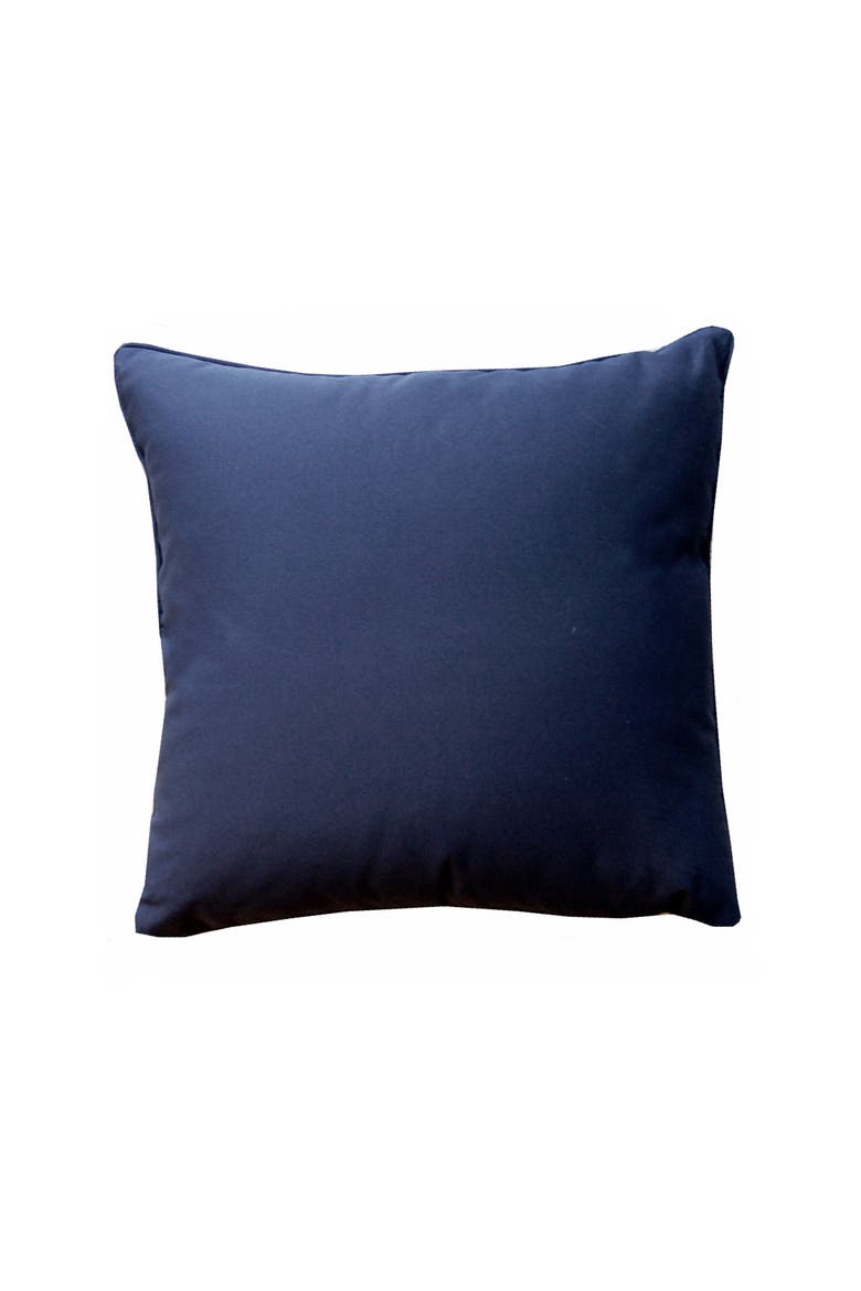Bits & Leather Navy Indoor/ Indoor/Outdoor Accent Throw Pillow Decor, Alternate, color, Blue