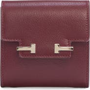 TOM FORD Double T Leather Card Holder