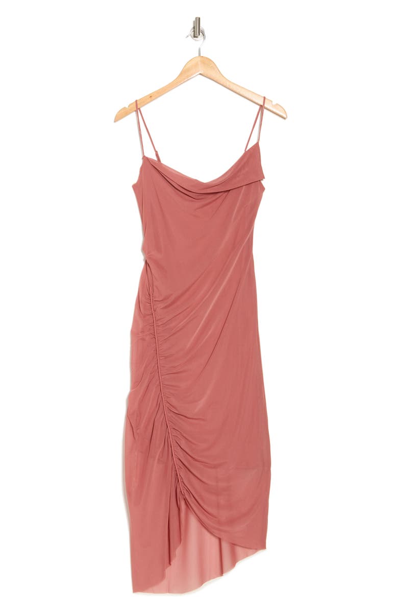 AllSaints Ulla Mesh Slipdress, Alternate, color, Rich Pink