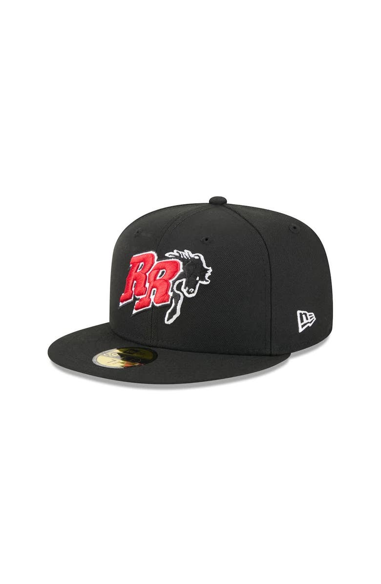 New Era Men's New Era Black Frisco RoughRiders Theme Nights 59FIFTY Fitted Hat, Main, color, Black