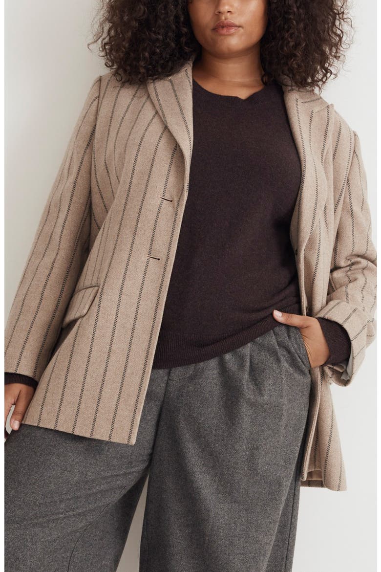 The Bedford Oversize Belted Blazer, Alternate, color, JENNIFER STRIPE