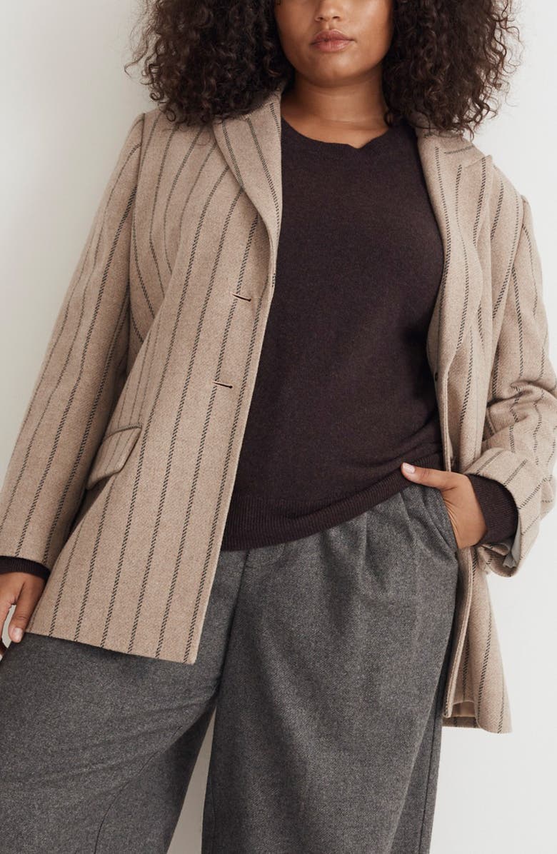 Madewell The Bedford Oversize Belted Blazer, Alternate, color, 