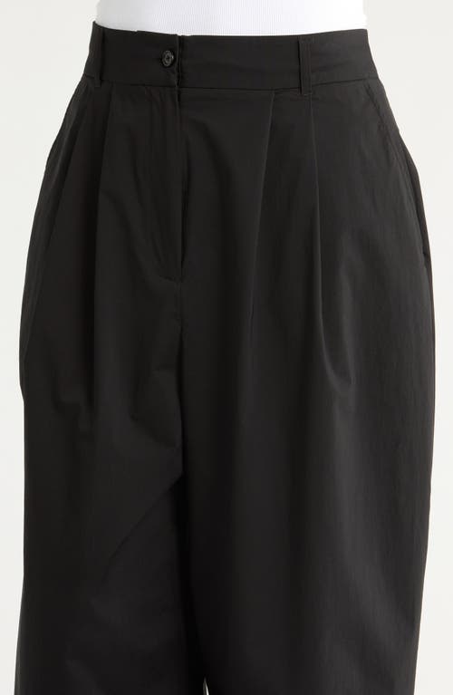 Reformation Danielle Pleated Wide Leg Pants In Black