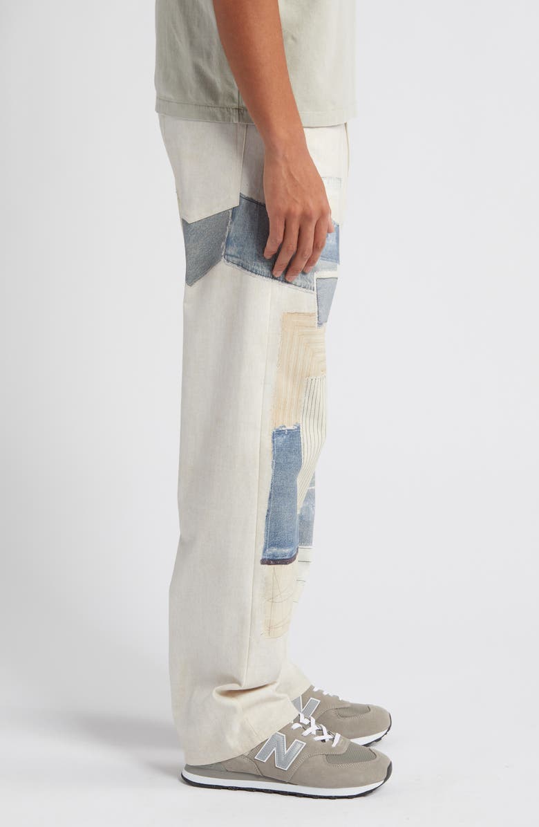 rag & bone Fit 3 Miramar Patchwork Canvas Straight Leg Jeans, Alternate, color, 
