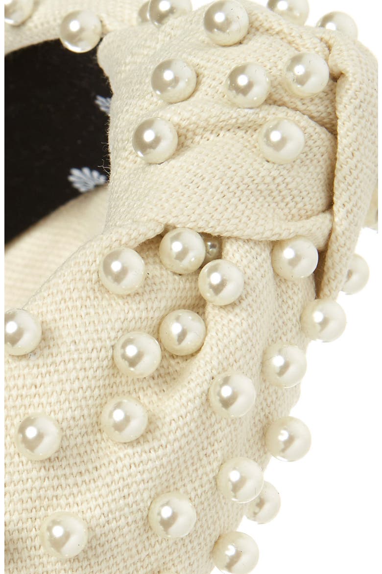 Imitation Pearl Headband, Alternate, color, IVORY