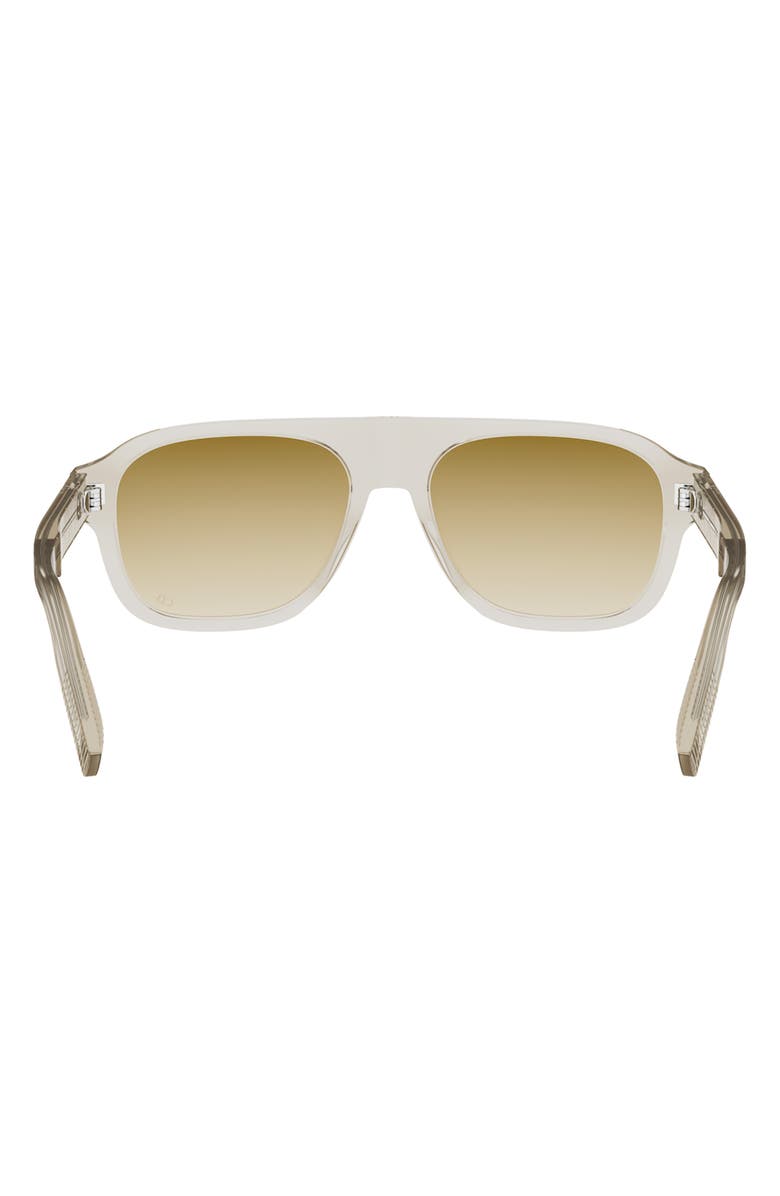 DIOR CD Icon A1I 55mm Gradient Pilot Sunglasses, Alternate, color, Beige/ Other / Gradient Brown