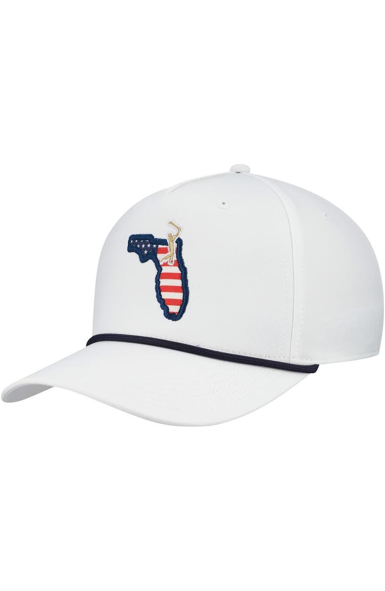 AHEAD Men's Ahead  White THE PLAYERS Americana Alto Rope Adjustable Hat, Alternate, color, 