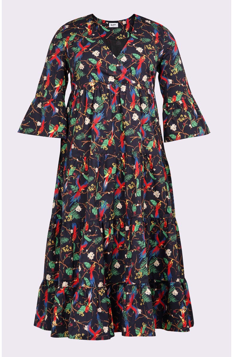 Leota Sariah Poplin Maxi Dress, Alternate, color, Macaw
