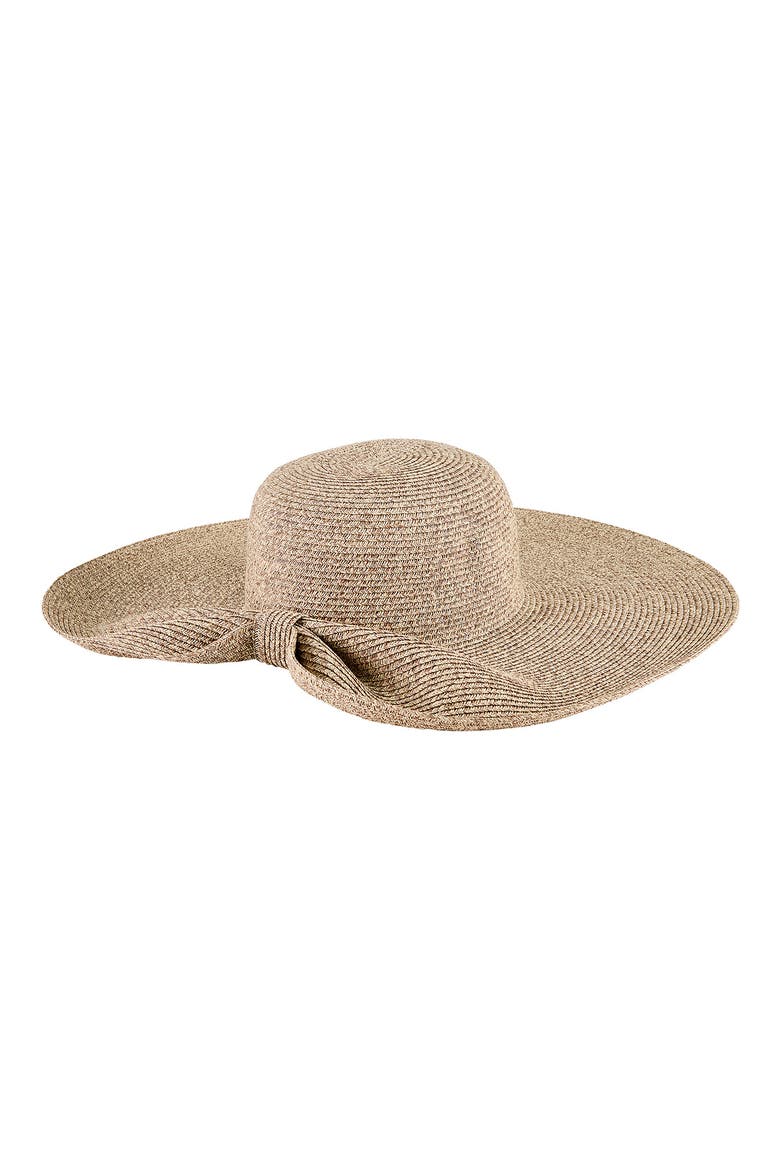 Ultrabraid Back Knot Floppy Sun Hat, Main, color, STONE