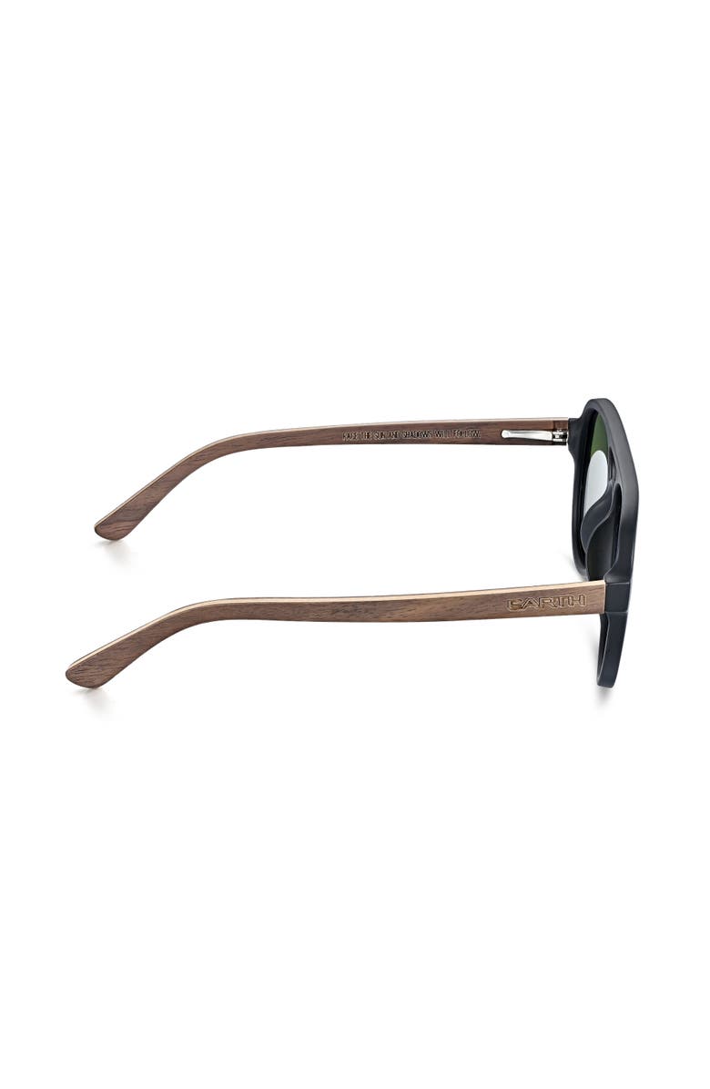 EARTH WOOD Mazatlan Polarized Sunglasses, Alternate, color, Walnut/Blue