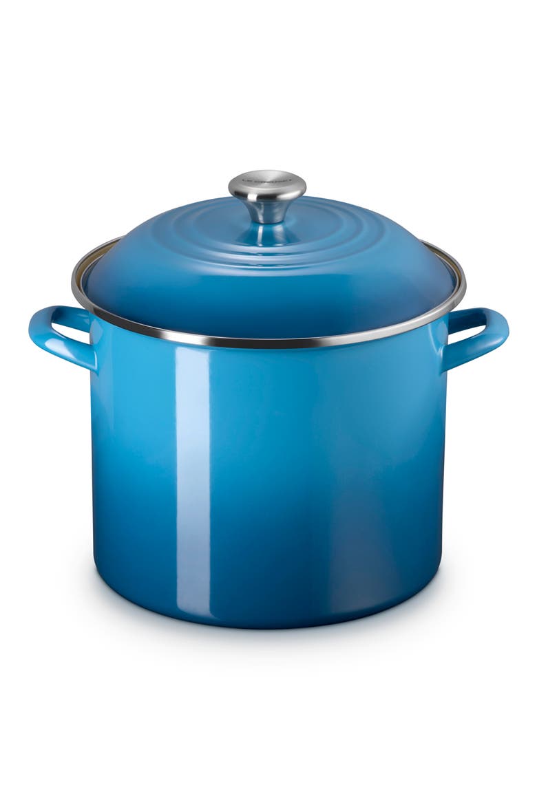 Enameled Stainless Steel Stockpot, Main, color, MARSEILLE
