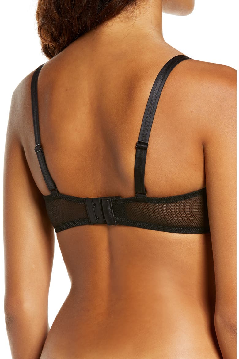 Day to Night Underwire Demi Bra, Alternate, color, BLACK