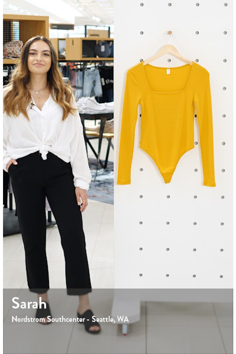 Square Neck Long Sleeve Bodysuit video