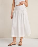 Haven Well Within Organic Cotton Eyelet Drop Waist Skirt