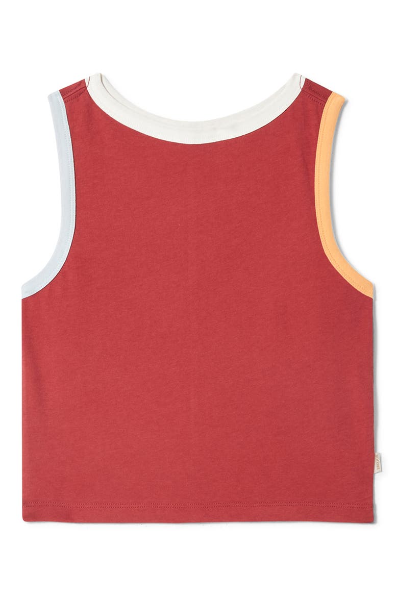 Carefree Cotton Crop Tank Top, Alternate, color, ROBUST RED