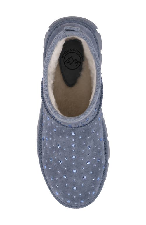 White Mountain Footwear Tomas Faux Fur Bootie In Blue