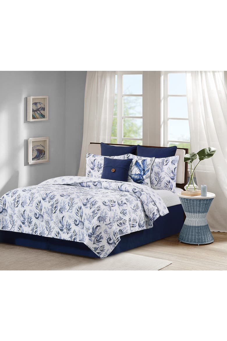Midnight Lagoon Quilt Set Bedding Collection, Main, color, Blue