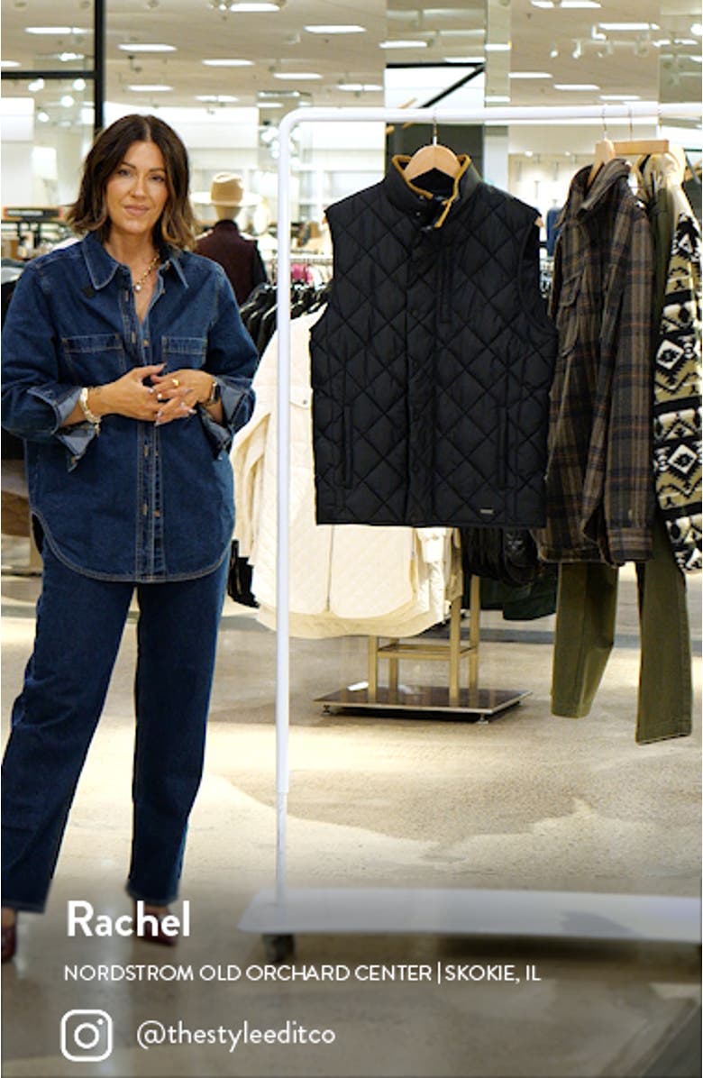 Belmont Quilted Water Resistant Recycled Polyester Vest, sales video thumbnail