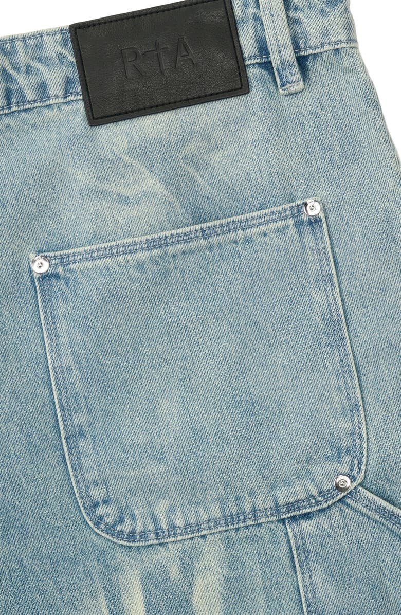 RtA Santiago Straight Leg Carpenter Jeans, Alternate, color, Sky Vein