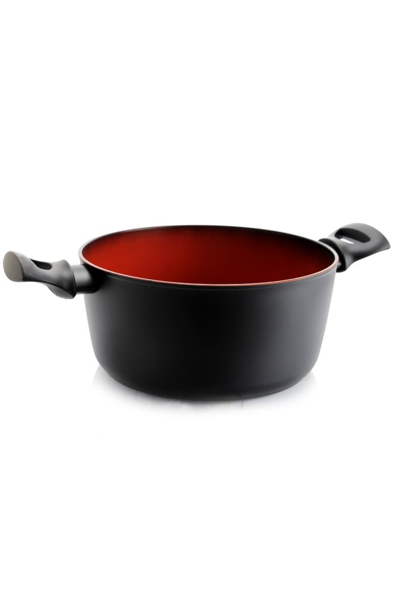 Terra-Cotta 4.75 Quart Aluminum Nonstick Dutch Oven, Main, color, Black