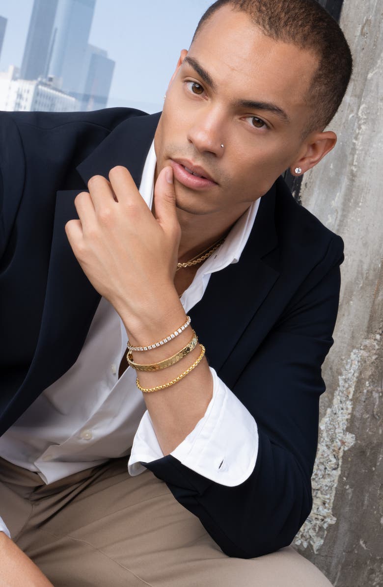 Bony Levy Rounded Box Link Chain Bracelet, Alternate, color, 14K Yellow Gold