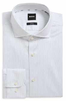 Hank Slim Fit Stretch Cotton Dresss Shirt