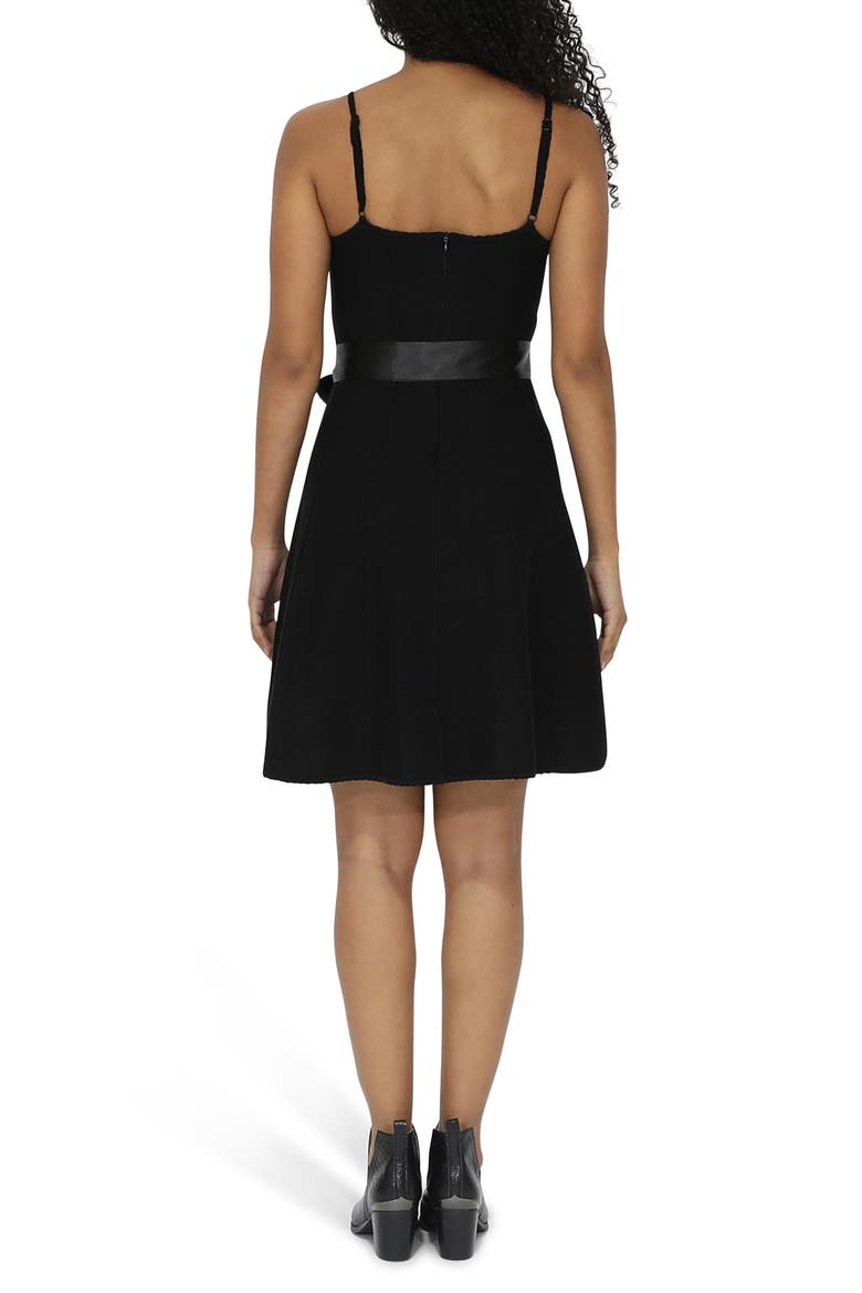 Love Her Madly Knit Fit and Flare Dress, Alternate, color, BLACK