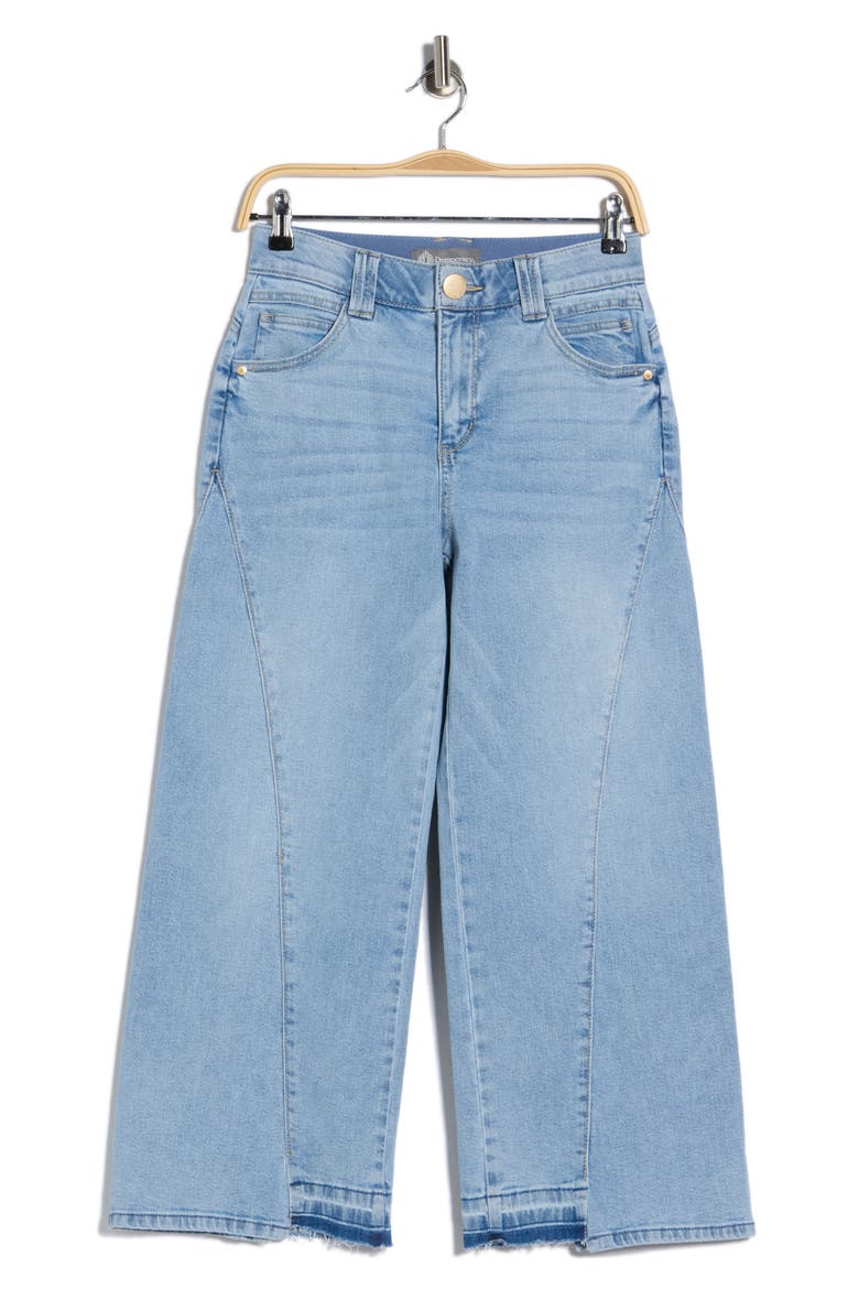 Wide Leg Step Hem Jeans, Main, color, LIGHT BLUE ARTISANAL
