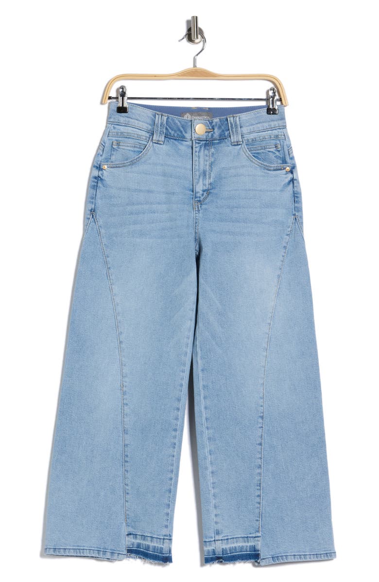 Democracy Wide Leg Step Hem Jeans, Main, color, Light Blue Artisanal