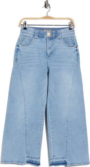 Democracy Wide Leg Step Hem Jeans